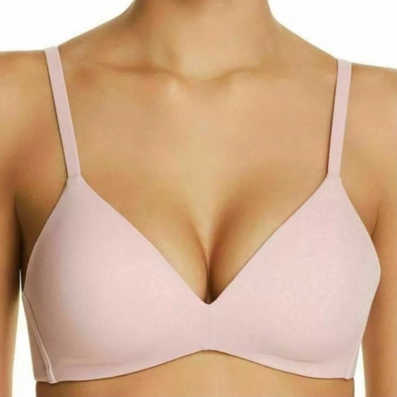 WACOAL How Perfect Wire Free T-Shirt Bra in Soft Pink - Picture 1 of 9